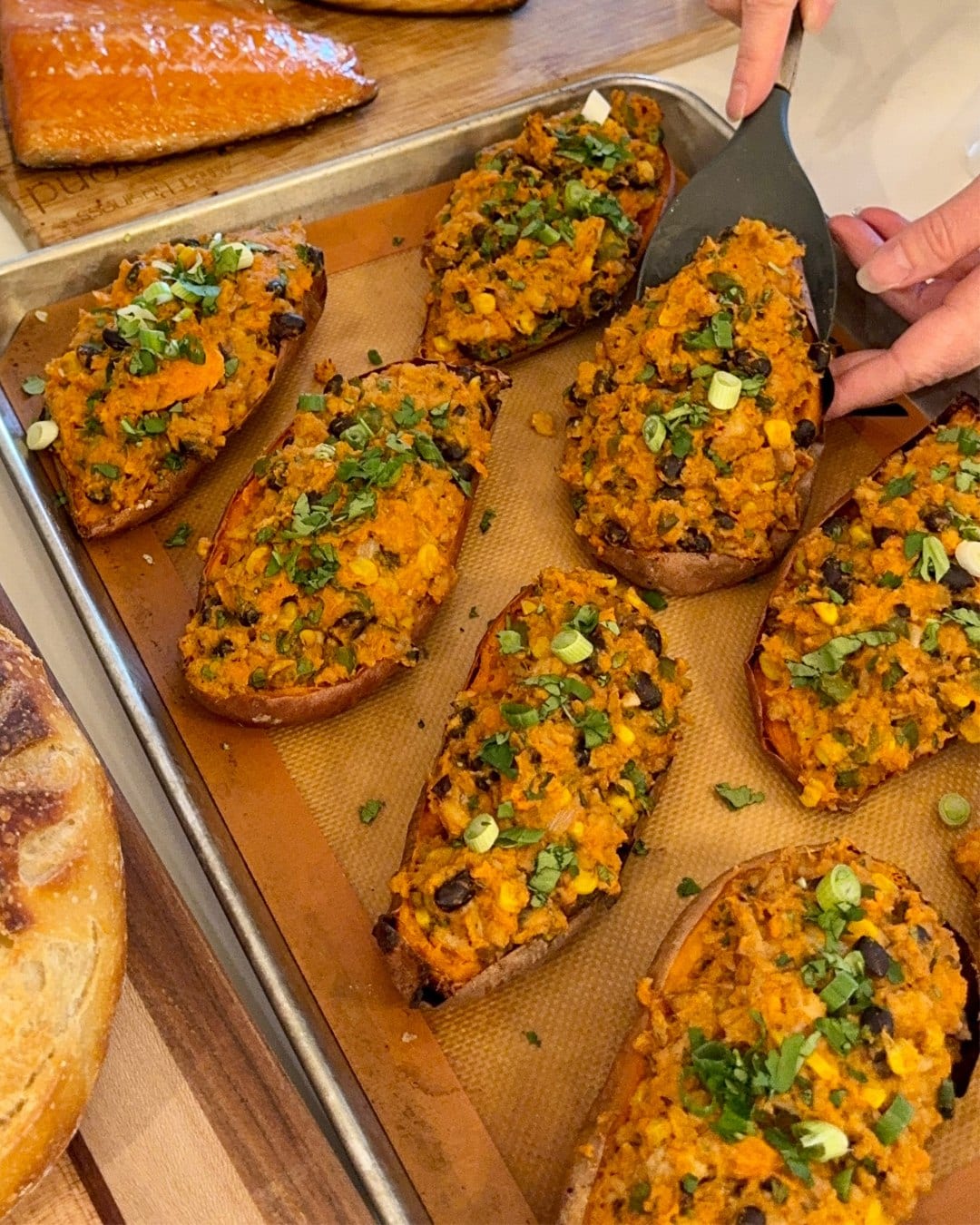 Mexican Twice-Baked Sweet Potatoes